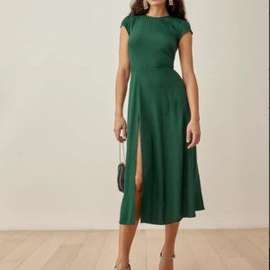 Reformation Gavin Dress in Emerald